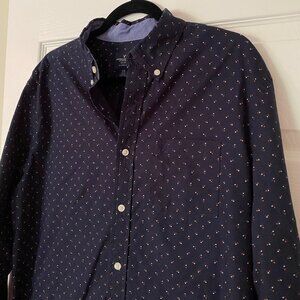American Eagle Men's Button Down Long Sleeve Shirt Size L